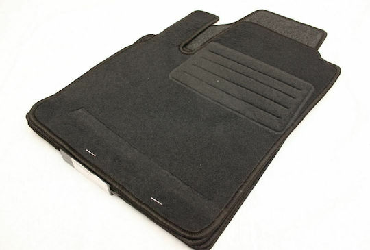 Petex Set Covorașe Față și Spate 4buc din Covor pentru Fiat Panda 2003-2012 Negre