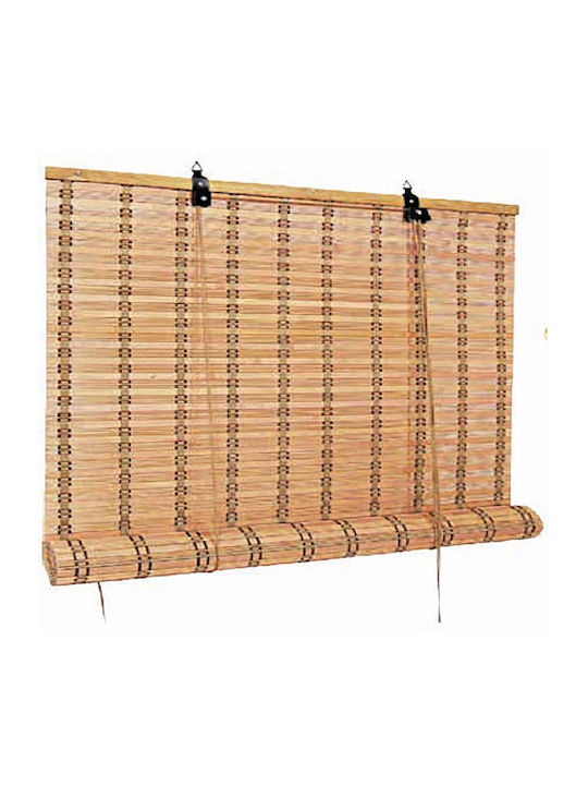Sidirela Beschattungsrollo Bamboo in Beige Farb...