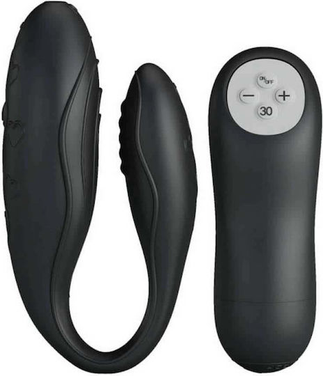 Pretty Love Indulgence Plus Double Vibrator with Remote Control Black