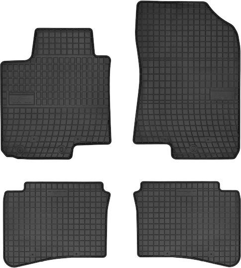 Frogum Satz Vorder- und Hintermatten 4Stück aus Gummi für Hyundai i20 2015 Schwarz