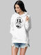 Lupin Hooded Sweatshirt W - WHITE