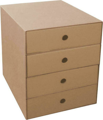 Metron Paper Desktop Drawer 4 Number of Spit 27x35x31.5cm Beige 825.10100