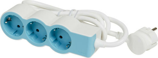 Legrand Power Strip 3 Positions with Cable 1.5m Blue
