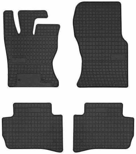Frogum Satz Vorder- und Hintermatten 4Stück aus Gummi für Land Rover Range Rover Velar 2014+ Schwarz