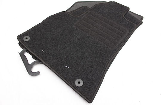 Petex Set of Front and Rear Mats 3pcs for Peugeot 5008 2009-2016 Black