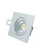 Aca Outdoor Ceiling Spot with Integrated LED 6W in Silver Color THEROC630SNM