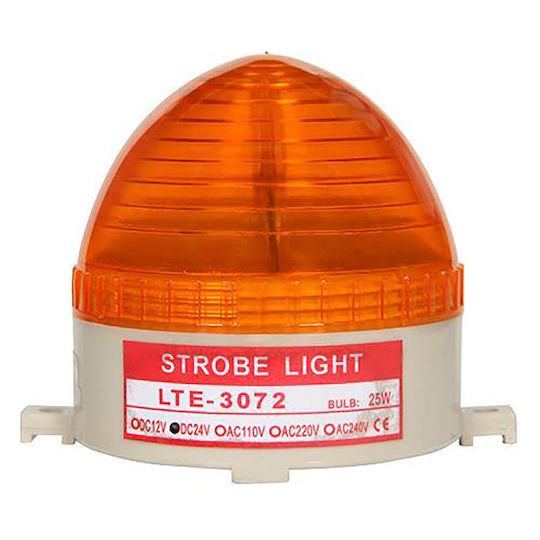 Nanzhou LTE-3072 Φάρος Συστημάτων Συναγερμού με Κόκκινο LED Φως 24V
