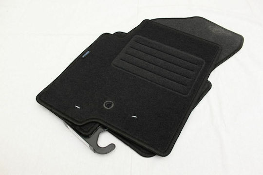 Petex Satz Vorder- und Hintermatten 4Stück aus Teppichboden für Jeep Patriot 2008+ Schwarz