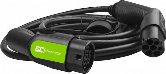 Green Cell Καλώδιο Φόρτισης Τριφασικό 5m Type 2 - Type 2 EV11