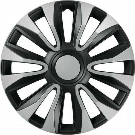 Lampa Σετ Τάσια Αυτοκινήτου Avalone 15" 4τμχ Ασημί