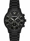 Emporio Armani Men's Watch 40mm Battery with Black Metal Bracelet