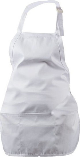 Top Garment Apron Full Body 965 White