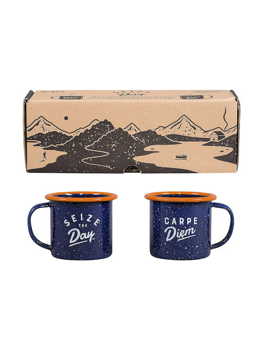 Wild & Wolf Enamel Cup Blue 2pcs