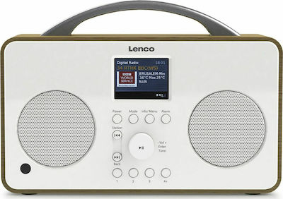 Lenco Portabil PIR-645 cu Bluetooth / Radio în Culoare Alb