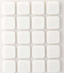 Inofix 4074-2 Square Furniture Protectors with Sticker 17x17mm 20pcs