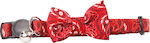 Pawise Cat Collar με Κουδουνάκι και Φιόγκο 30εκ. Red