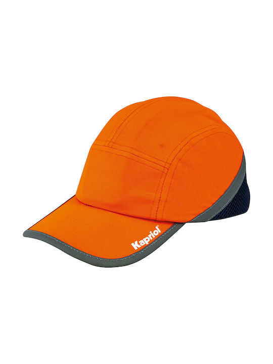 Kapriol Shockproof Cap Προστασίας Καπέλο Ασφαλείας Πορτοκαλί