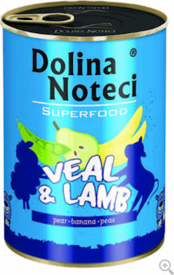 Dolina Noteci Superfood Canned Wet Dog Food with Lamb and Calf 1 x 400gr