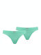 Damen Slip 2Pack Türkis