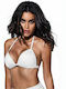 Bikini Triangle B Cup With Padding White