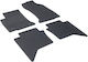 Rigum Set of Front and Rear Mats 4pcs for Toyota Hilux 2016+ Black