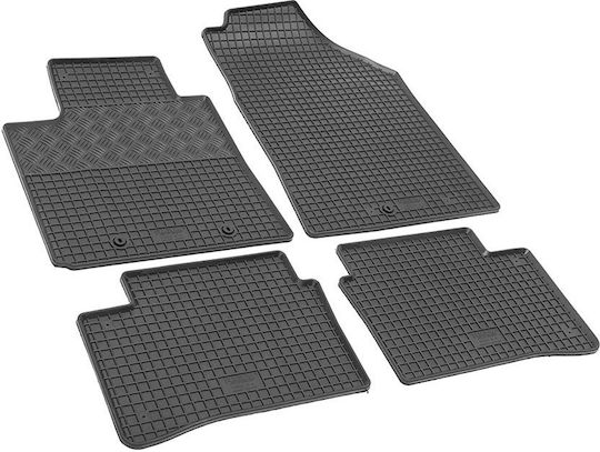 Rigum Set of Front and Rear Mats 4pcs for Hyundai i10 2014-2019 Black