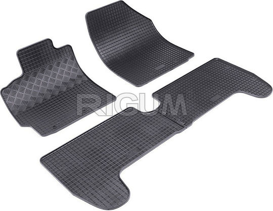 Rigum Σετ Μπροστινά και Πίσω Πατάκια 4τμχ για Toyota Yaris 2005 2011 Μαύρα