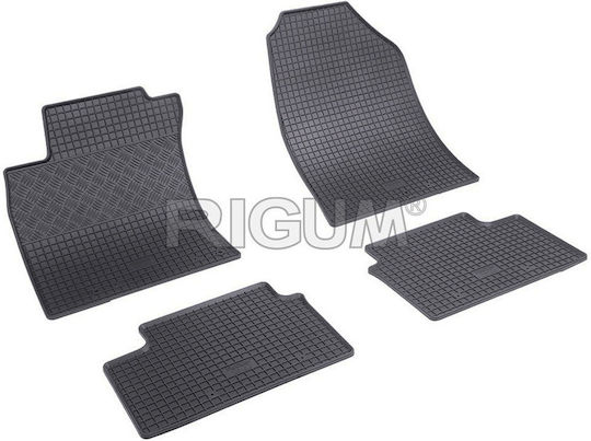 Rigum Σετ Μπροστινά και Πίσω Πατάκια 4τμχ για Hyundai i30 2017+ Μαύρα