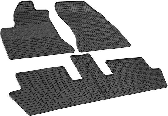 Rigum Set of Front and Rear Mats 4pcs for Citroen C4 Picasso 2006-2013 Black