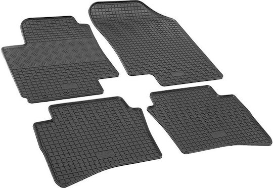 Rigum Set of Front and Rear Mats 4pcs for Hyundai i20 2009 2014 Black