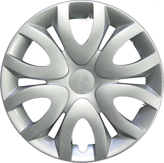 Farad Set Capace De Roți Auto Clio Renault IV 4 Bucăți 15 Argintii