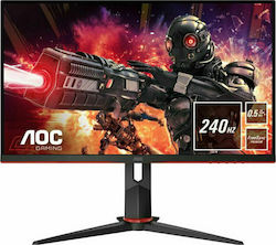 AOC 24G2ZE/BK TN Monitor de jocuri 23.8" FHD 1920x1080 240Hz cu Timp de Răspuns 4ms GTG