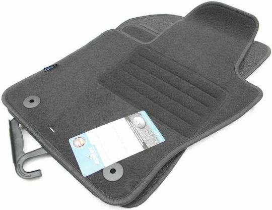 Petex Σετ Μπροστινά και Πίσω Πατάκια 4τμχ για Jeep Compass 2017+ Μαύρα