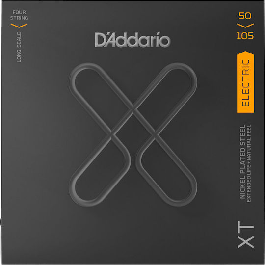 Daddario XT Nickel Bass Σετ Χορδών Nickel Plated Steel Μπάσου 50 - 105" Medium/Long Scale