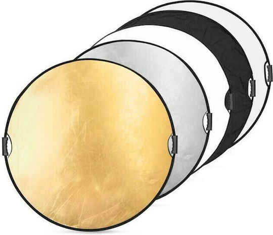 IRiSfot Set 5-în-1 Reflectoare Fotografice Pliabile 80 cm Cu Mâner MAG-45898