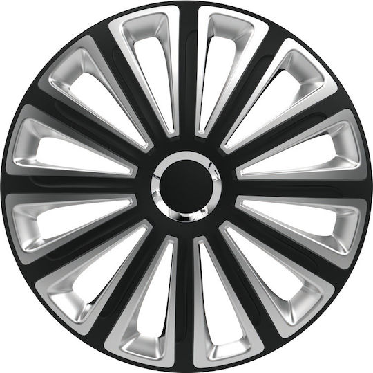 Auto Gs Σετ Τάσια Αυτοκινήτου Trend Rc 4τμχ 13" Μαύρο/Ασημί