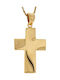 Q-Jewellery Herren Gold Kreuz 14K