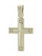 Q-Jewellery Women's White Gold Cross 14K