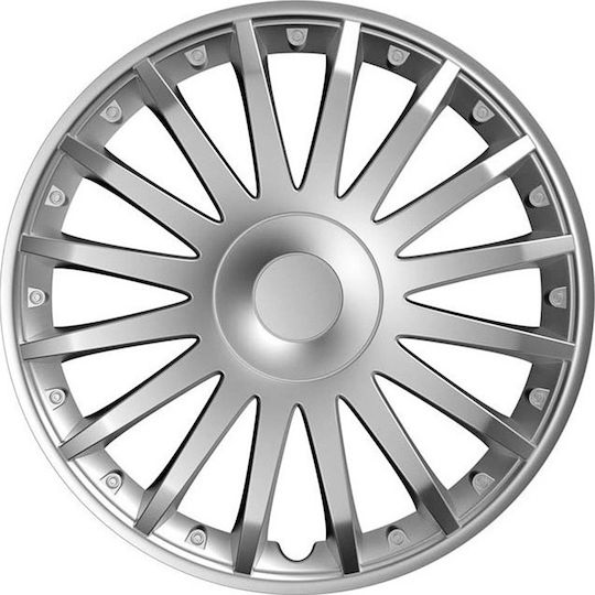 Auto Gs Σετ Τάσια Αυτοκινήτου Crystal 4τμχ 16" Ασημί