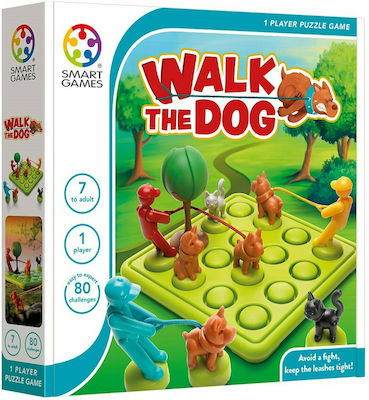 Smart Games Brettspiel Walk the Dog für 1 Spieler 7+ Jahre