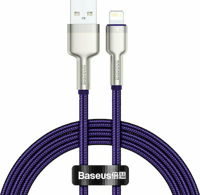 Baseus Braided USB to Lightning Cable Μωβ 1m (CALJK-A05)