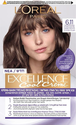 L'Oreal Paris Excellence Cool Creme 6.11 Ψυχρό Σαντρέ Ξανθό Σκούρο 48ml