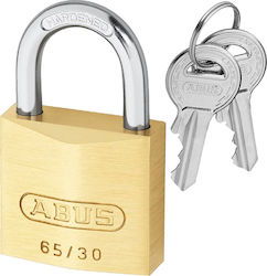 Abus Bronze Padlock Brass with Key 30mm 1pcs