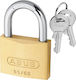 Abus Steel Padlock Brass with Key 60mm 1pcs