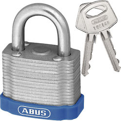 Abus Steel Padlock Brass with Key 50mm 1pcs