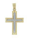 Triantos Herren Gold Kreuz 14K