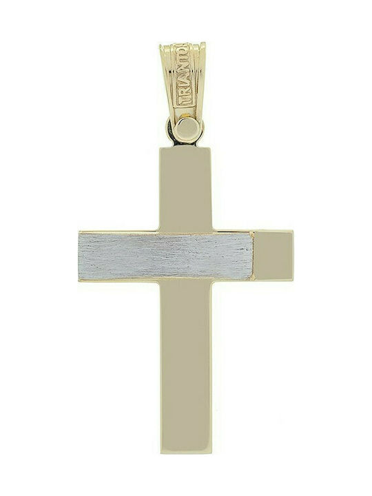 Triantos Herren Gold Kreuz 14K