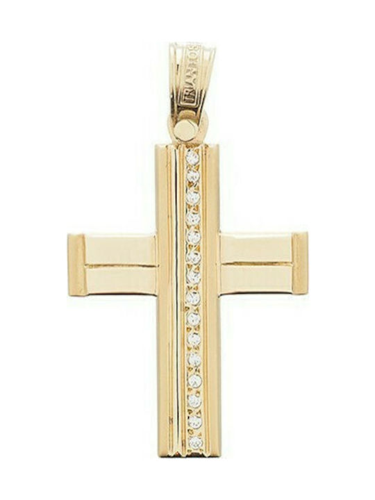 Triantos Damen Gold Kreuz 14K