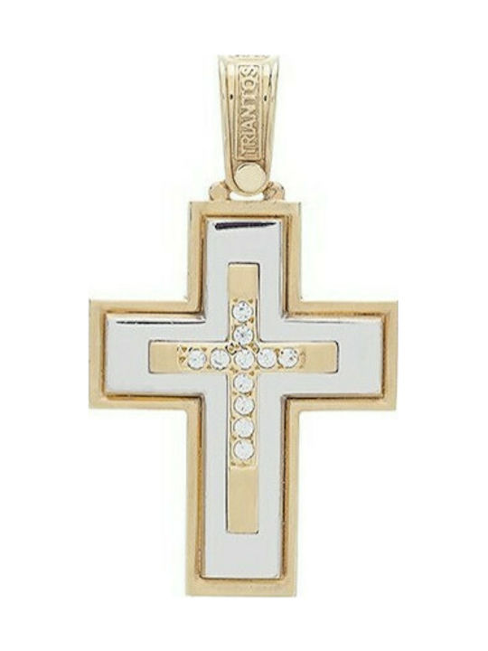 Triantos Femeiesc Aur Cruce 14K