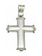 Triantos White Gold Cross 14K